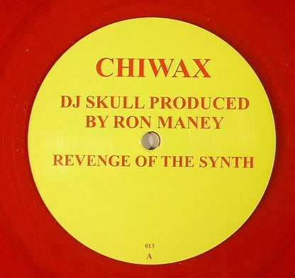 DJ Skull Ron Maney – Revenge Of The Synth (12", Red, Chiwax, 2014) Front Cover
