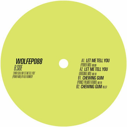 Dj Soch – Let Me Tell You EP (12", Wolf Music Recordings, 2026) Back Cover