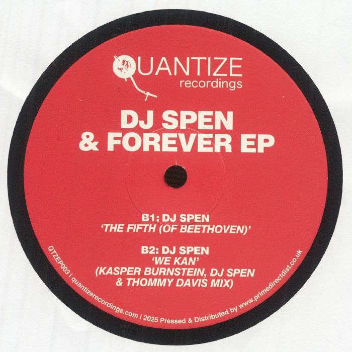 DJ Spen – & Forever EP (12", Quantize Recordings, 2025) Back Cover