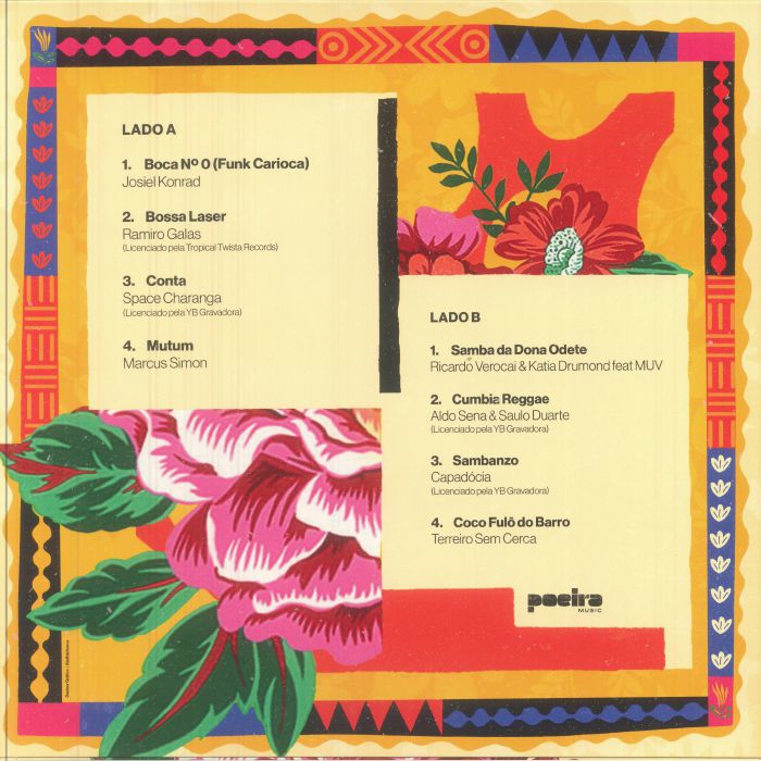 DJ Tahira – Tapioca (Brasil Diverso) (LP, Poeira Music, 2025) Back Cover
