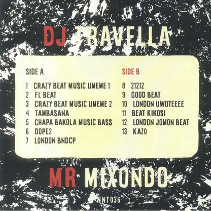 DJ Travella – Mr Mixondo (LP, Nyege Nyege Tapes, 2023) Back Cover