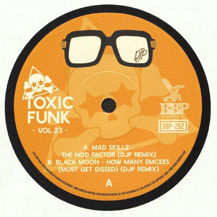 Djp – Toxic Funk Vol 23 (7", Breakbeat Paradise, 2026) Front Cover