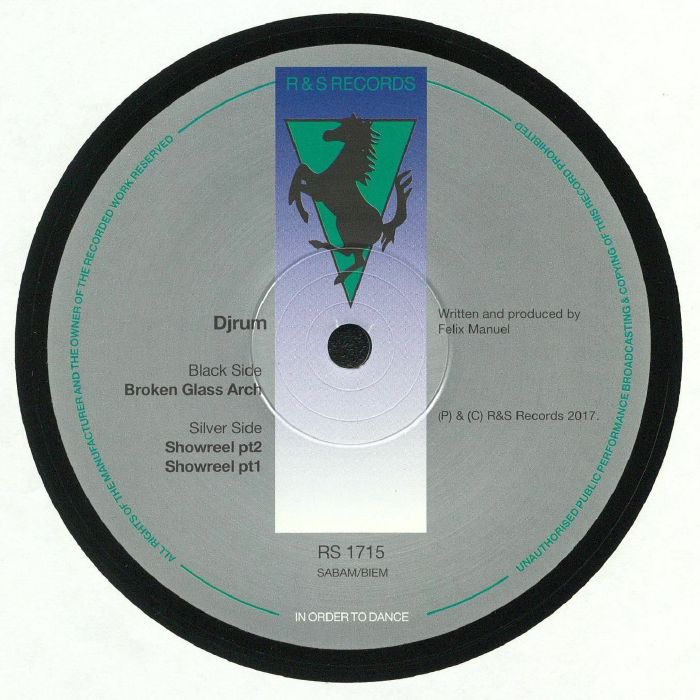 Djrum – Broken Glass Arch (12", R & S Records, 2017) Back Cover