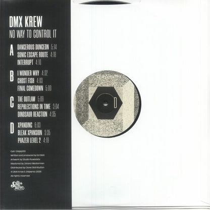 DMX Krew – No Way To Control It (2x12", Shipwrec, 2026) Back Cover