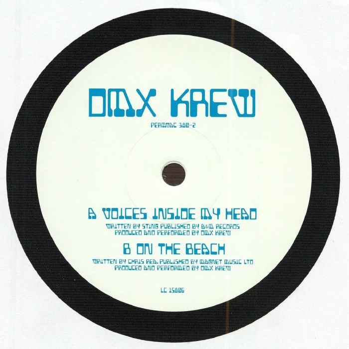 Dmx Krew – Voices Inside My Head (10", Permanent Vacation, 2026) Front Cover