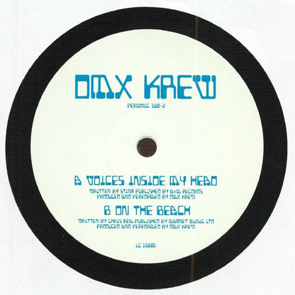 Dmx Krew – Voices Inside My Head (10", Permanent Vacation, 2026) Front Cover