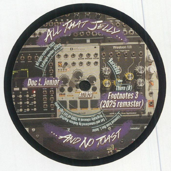 Doc L Junior – Footnotes 3 (2025 Remaster) (12", All That Jelly, 2026) Back Cover