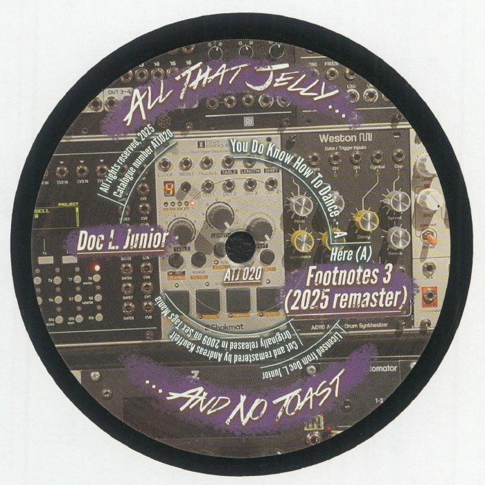 Doc L Junior – Footnotes 3 (2025 Remaster) (12", All That Jelly, 2026) Front Cover