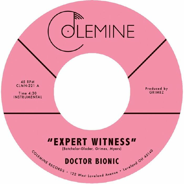Doctor Bionic – Expert Witness (7", Colemine, 2026) Front Cover