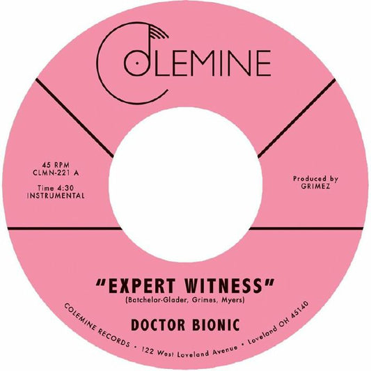 Doctor Bionic – Expert Witness (7", Colemine, 2026) Front Cover