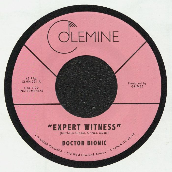 Doctor Bionic – Expert Witness / Mistake (7", Opaque Blackberry, Colemine Records, 2026) Front Cover