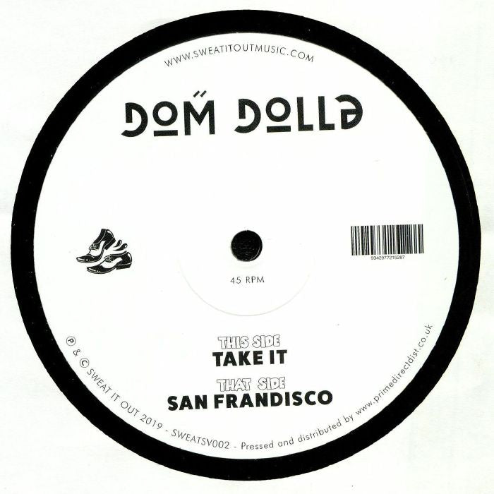 Dom Dolla – Take It (12", Sweat It Out!, 2025) front cover