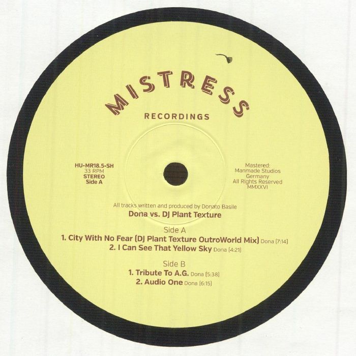 Dona Vs. DJ Plant Texture – Mistress 18.5 (12", Mistress Recordings, 2026) Front Cover