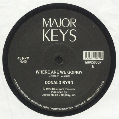 Donald Byrd – Think Twice / Where Are We Going? (12", Major Keys, 2025) Back Cover