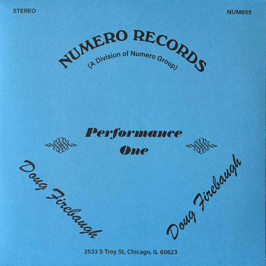 Doug Firebaugh – Performance One (LP, Numero Group, 2025) image 01