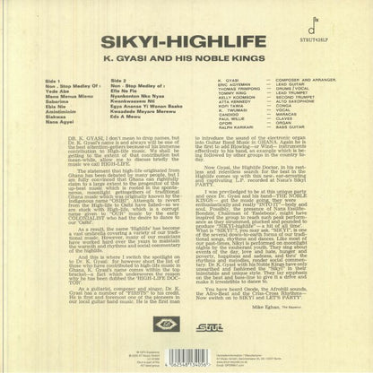 Dr. K. Gyasi & His Noble Kings – Sikyi-Highlife (LP, Strut, 2026) Back Cover