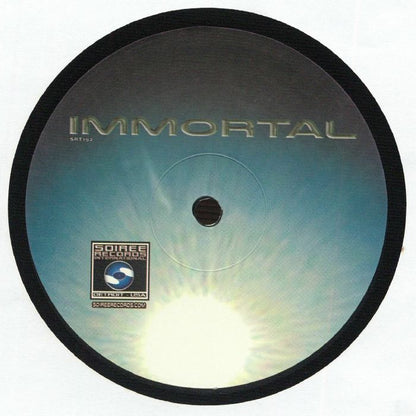 Drivetrain , Jay Strata , DJ Sinjin , DJ Mourad – Immortal (12", Soiree Records International, 2026) Back Cover