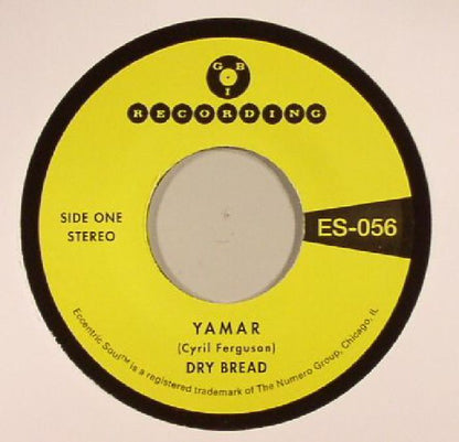 Dry Bread – Yamar / Words To My Song (7", Clear, Numero Group, 2025) Front Cover
