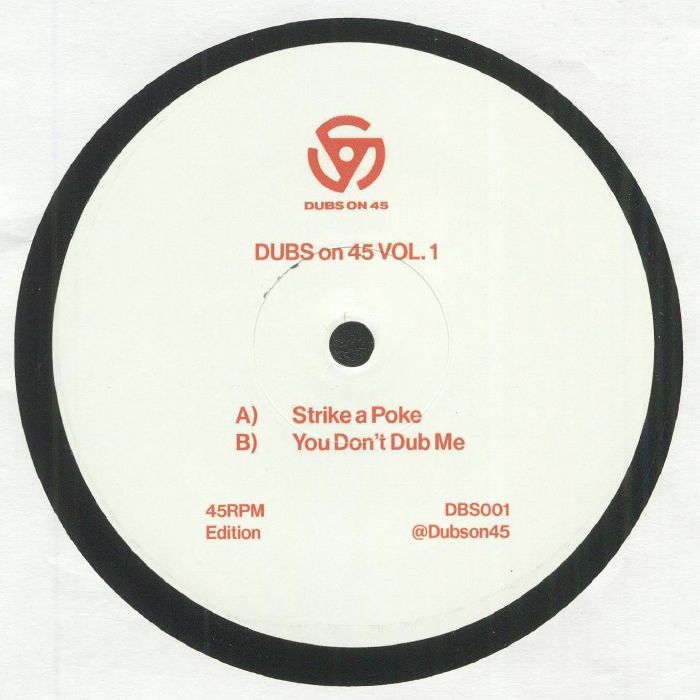 Dubs On 45 – Dubs On 45 Vol. 1 (12", Dubs On 45, 2023) Front Cover