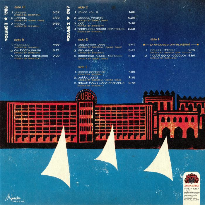 Dur Dur Of Somalia – Volume 1 ★ Volume 2 (3xLP, Analog Africa, 2018) Back Cover