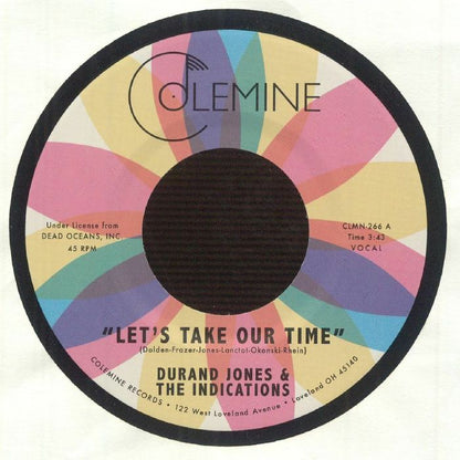 Durand Jones & The Indications – Let's Take Our Time (7", Colemine Records, 2026) Front Cover