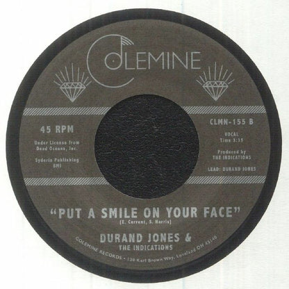 Durand Jones & The Indications – You And Me (7", Colemine Records, 2018) Back Cover