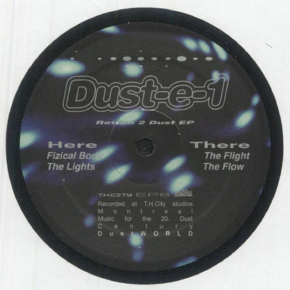 Dust-e-1 – Return 2 Dust EP (12", DustWORLD, 2026) Front Cover