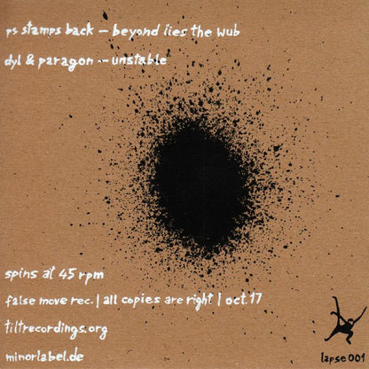 PS Stamps Back DYL Paragon – Beyond Lies The Wub / Unstable (7", False Move Rec., 2017) Back Cover