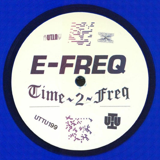 e-freq – Time-2-Freq / Elysium Dream (12", Blue, Unknown To The Unknown, 2026) Front Cover