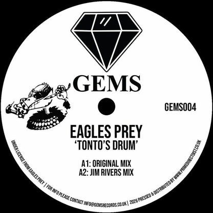 Eagles Prey – Tonto's Drum (12", Gems, 2026) Front Cover