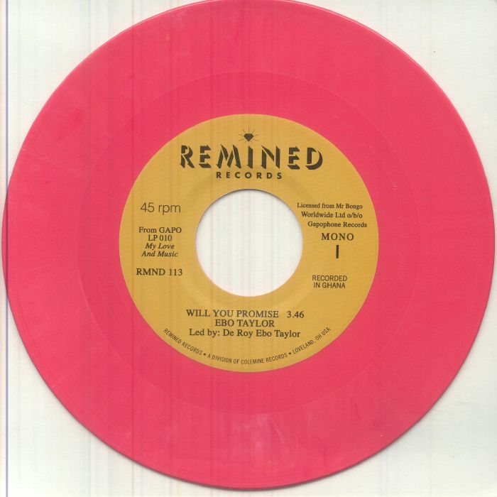 Ebo Taylor – Will You Promise (7", Salmon Pink, Remined, 2026) Front Cover