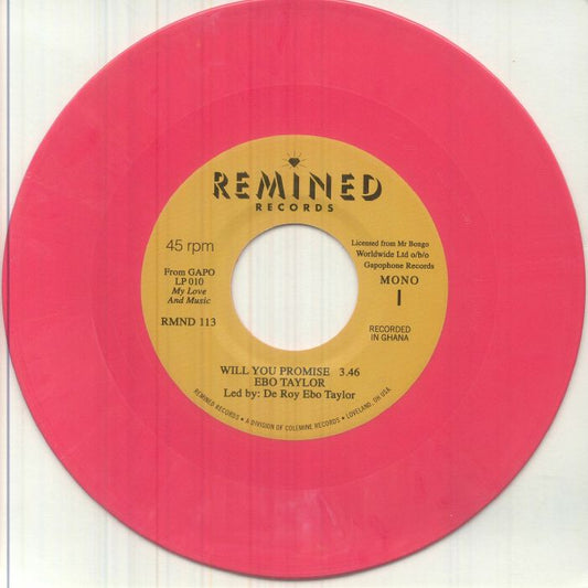 Ebo Taylor – Will You Promise (mono) (7", Colemine, 2026) Front Cover