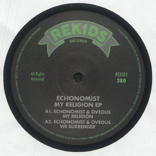 Echonomist – My Religion EP (12", REKIDS, 2026) Front Cover