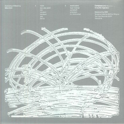 Economy Of Meaning – Mind Sink (LP, Tax Free, 2026) Back Cover
