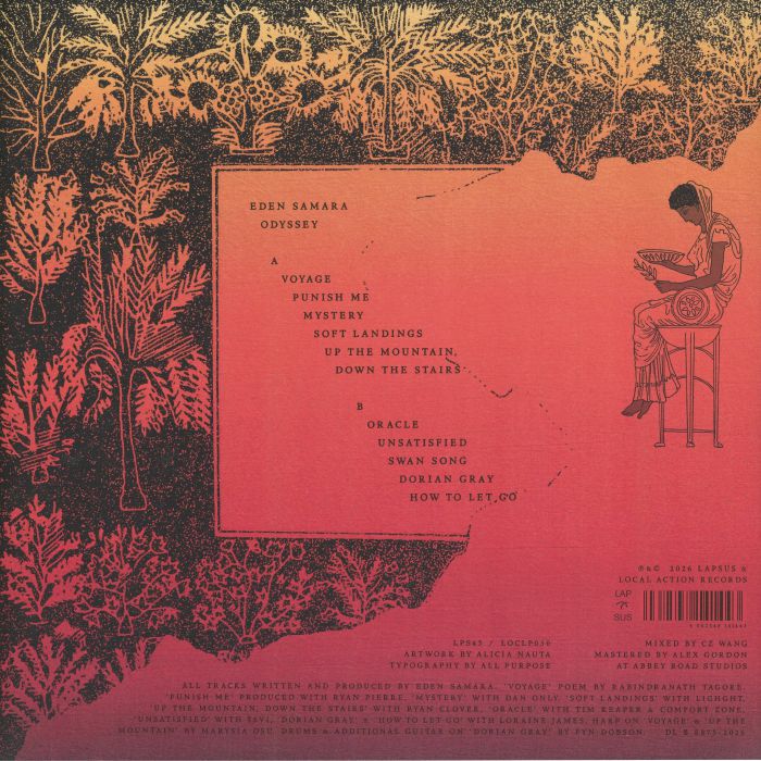 Eden Samara – Odyssey (LP, Lapsus Records, 2026) Back Cover