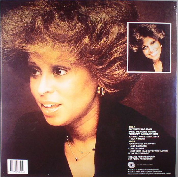 Edna Wright – Oops! Here I Go Again (LP, 180g, Be With Records, 2016) Back Cover