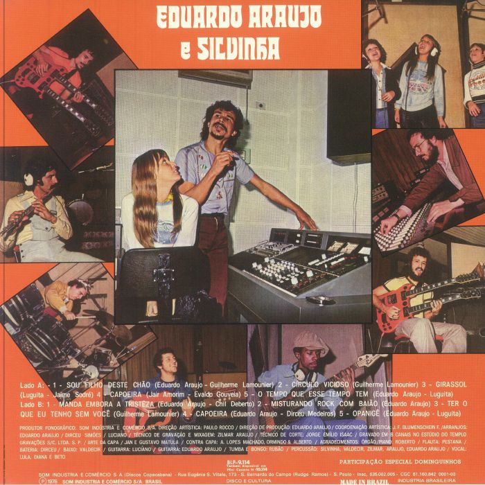 Eduardo Araújo Silvinha – Sou Filho Dêsse Chão (LP, Beverly, 2025) Back Cover