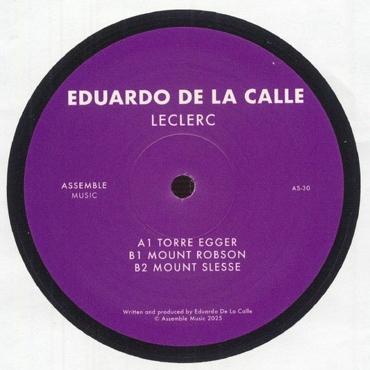 Eduardo De La Calle – Leclerc (12", Assemble Music, 2025) Front Cover