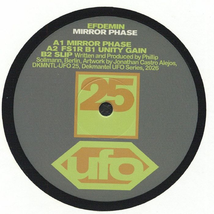 Efdemin – Mirror Phase (12", Dekmantel UFO Series, 2026) Front Cover