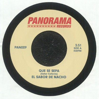 El Sabor De Nacho – Que Se Sepa (7", PANORAMA, 2025) Front Cover