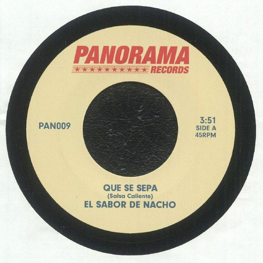 El Sabor De Nacho – Que Se Sepa (7", PANORAMA, 2025) Front Cover