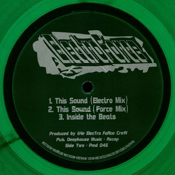 Electro Force – Electro Force (12", Green, Power Music Records, 2026) Back Cover