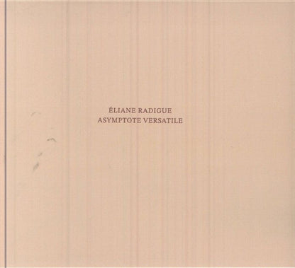 Éliane Radigue – Asymptote Versatile (CD, Amgen, 2025) front cover