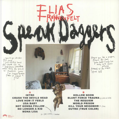 Elias Rønnenfelt – Speak Daggers (LP, 180g, Escho, 2025) Back Cover