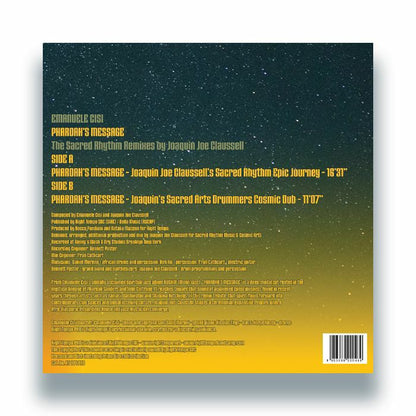 Emanuele Cisi – Pharoah's Message (Joe Claussell Sacred Rhythm Remixes) (12", Right Tempo, 2026) Back Cover