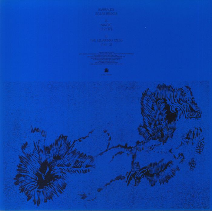 Emeralds – Solar Bridge (LP, Gold Wave, Ghostly International, 2022) Back Cover
