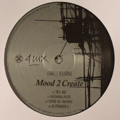 Enrico Mantini – Mood 2 Create (12", 4 Lux, 2021) front cover