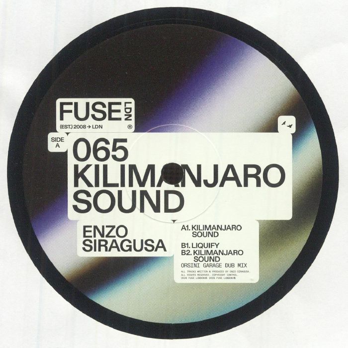 Enzo Siragusa – Kilimanjaro Sound (12", Fuse London, 2026) Front Cover