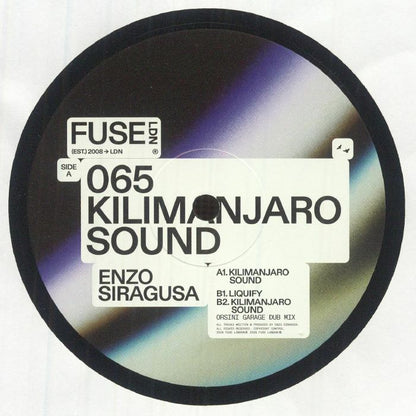 Enzo Siragusa – Kilimanjaro Sound (12", Fuse London, 2026) Front Cover