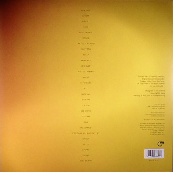 Eric Lau – Examples (LP, First Word Records, 2017) Back Cover